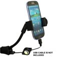 thumbnail image 2 of Car Mount Charger Socket Holder with USB Port Dock Cradle Gooseneck Swivel Black O7O for Motorola G4 Plus, Google Nexus 6, Moto E LTE E4 PLUS, G4 Play, G5 PLUS (XT1687) X 2 (2nd Gen) Z Play Droid, 2 of 5