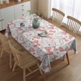 thumbnail image 2 of Pink Baseballs with Bows Pattern Rectangle Tablecloth 60"x84",Waterproof Polyester Rectangle Table Cloth, Wipeable Spillproof Polyester Tablecloth for Dining, Camping, Indoor and Outdoor, 2 of 5