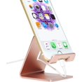 thumbnail image 4 of Honsky Support de Chargement de Bureau en Aluminium Universel Portable Solide Mains Libres pour Téléphone Cellulaire Intelligent Mobile, Support d'Affichage pour Tablette, Support pour Téléphone Cellulaire, Support de Téléphone Intelligent, Berceau, Or, 4 of 7