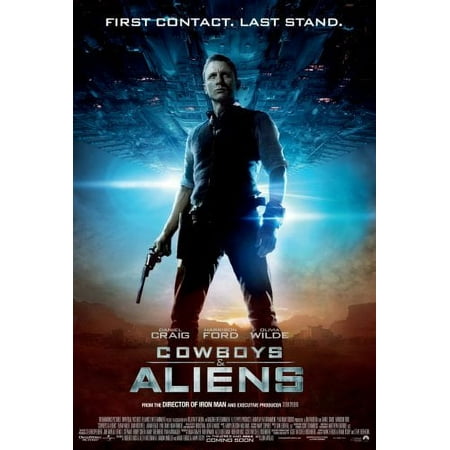 Cowboys And Aliens Poster Metal Poster 8Inx 12In Print On Metal 8x12 Square Adults Best Posters