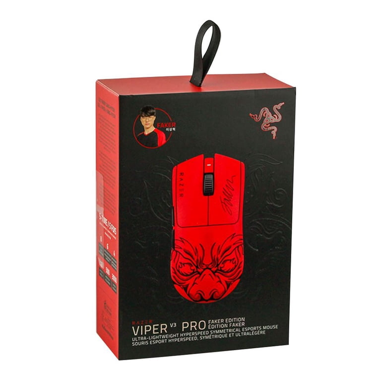 Razer Viper V3 Pro 本体 レッド ゲーミングマウス Razer, Viper V3 Pro Ultra Lightweight Wireless Gaming Mouse, Red