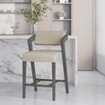 thumbnail image 4 of Hillsdale Snyder 26" Wood Contemporary Counter Stool in Gray, 4 of 19