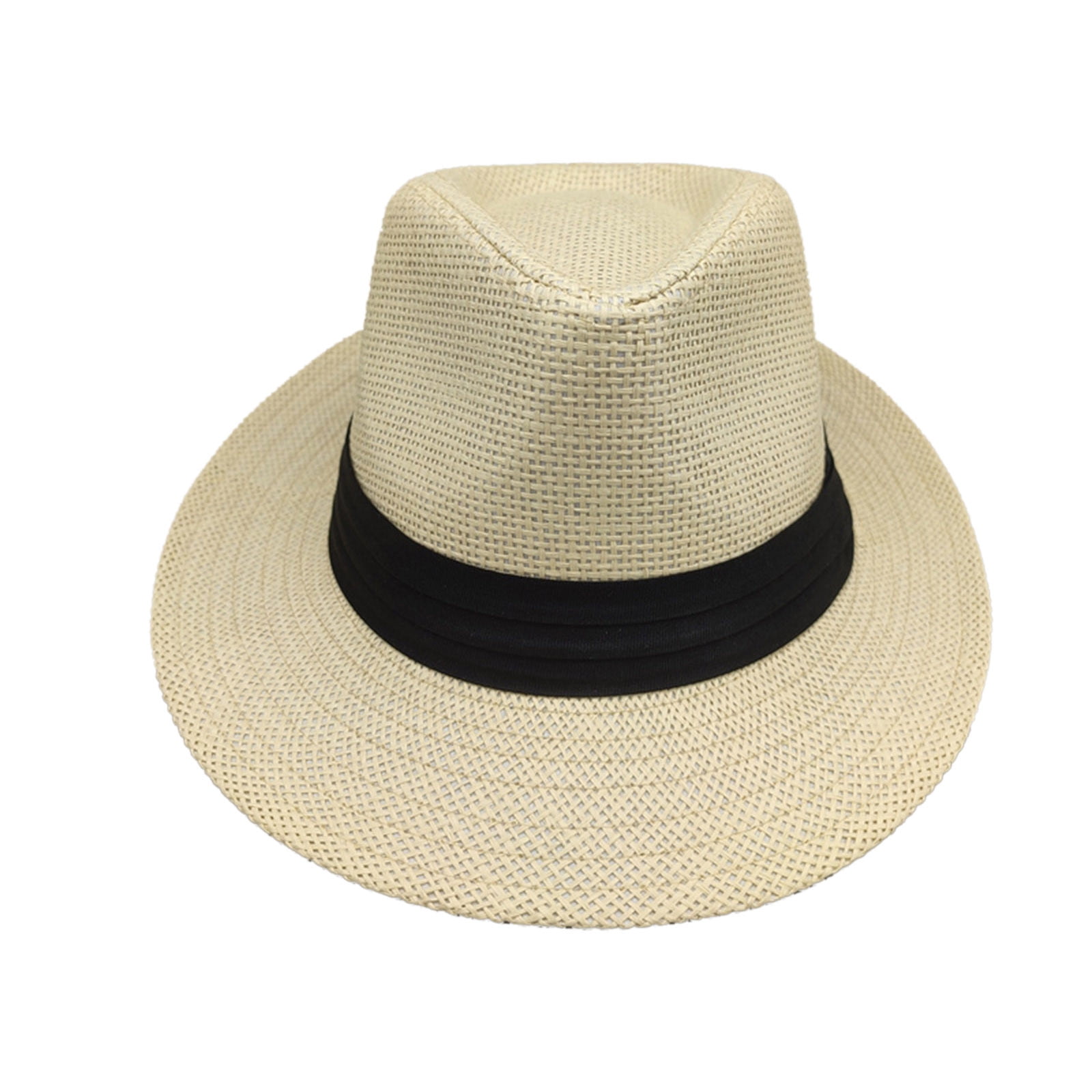 Women Straw Sun Hat Short Brim Panama HAT Travel Bucket  display picture 2