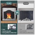 thumbnail image 2 of Respaldo de hierro para chimenea Permade resistente al calor de 19,5 pulgadas, 2 of 7