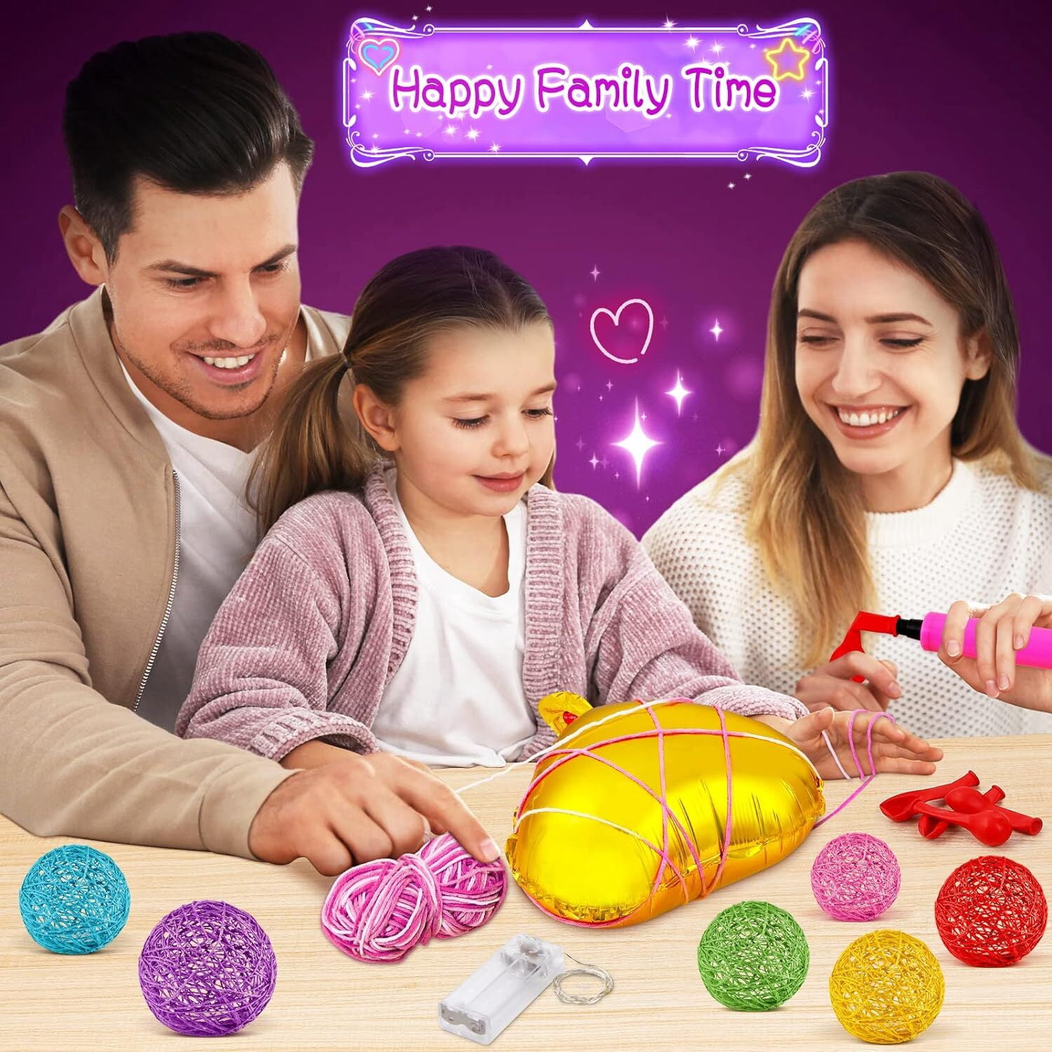 3D Light Up String Art Kit for Kids, Star Lantern Making Kit, Kids Easter Gifts - Crafts Set for Girls and Boys Ages 8-12 Kid, Art and Crafts for Kids Ages 6-8