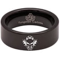 thumbnail image 5 of Tribal Skull Tungsten Carbide Ring, 5 of 9