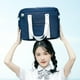 thumbnail image 2 of Blue Bolso de hombro Bolso de escuela para estudiantes de secundaria Bolso para bolsos Bolsas de mensajero, 2 of 5