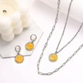 thumbnail image 5 of S Face Necklace And Earrings Set, 14k Layer Clip Chain Preppy Jewelry For Daughter M, 5 of 5