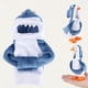 thumbnail image 5 of Disfraz de ganso de escritorio, sudadera con capucha de peluche, disfraz de vaca, conejo y tiburón, ropa de ganso de escritorio para figuras de ganso de escritorio de 7 pulgadas, 5 of 7