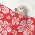 thumbnail image 2 of Pofeuu Red Hibiscus Flower Print Puppy Blanket,Dog Blankets,Pet Blanket Cozy Cat Blankets for Indoor Cats, Fuzzy Pet Blanket for Kitten Doggy Dog Blankets-Small, 2 of 8