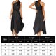 thumbnail image 2 of Vestido Largo De Verano Para Mujer Vestidos de fiesta de cóctel Vestido de satén de un hombro con cinturón Traje de diario de corte holgado Cgtredaw para Mujer Negro T S, 2 of 5