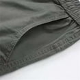 thumbnail image 5 of Men's Cargo Shorts Multi Pocket Straight Leg, Loose Fit Elastic Waist, Quick Dry Breathable Stretchy Outdoor Sports Hiking Casual Work | JASKFLY,Gray L, 5 of 7