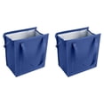 thumbnail image 2 of Reusable Insulated Grocery Tote Bag with Zippered Top,Collapsible Thermal Tote Hot and Cold Food Transport Bag for Shopping Food Delivery Picnic Camping and Daily Food Carrying Use, 2 of 4