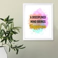 thumbnail image 6 of Designs ByLITA A Disciplined Mind Brings Happiness, 5 x 7 Black Framed Wall Art Print | Buddhist Quotes Motivational Decor, 6 of 7