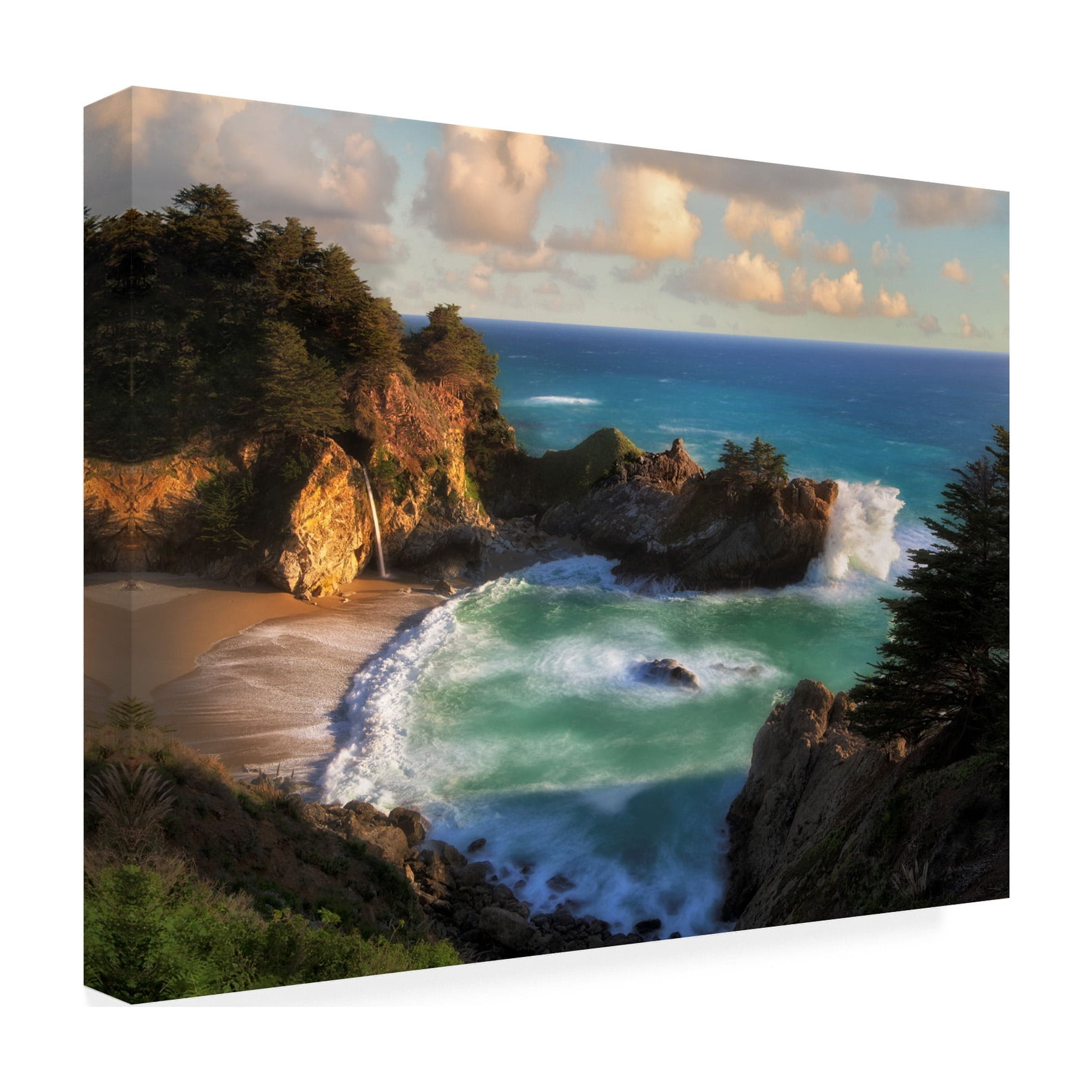 Dennis Frates 'Waterfalls' Canvas Art