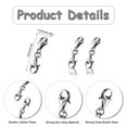thumbnail image 4 of Sekonow 60Pcs Double Lobster Clasps, Double Claw Connector, Small Necklace Bracelet Extenders, Necklace Shortener Clasp Bracelet Extension Clasp, Silver, 4 of 7