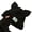 Black, variant on Stylish Cats Ears Knitted Hat Winter Snow Hat Ears Crochet Hat for Women
