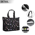 thumbnail image 5 of Weekender Bag with Starry Night Sky Celestial Moon Stars Design Multipurpose Travel Tote with Adjustable Strap, Lightweight Airplane Friendly for Short Trips, 5 of 5