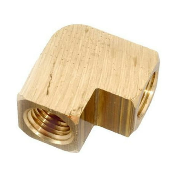 Anderson Metals 756100-02 Pipe Fitting, 90-Degree Elbow, Lead Free Brass, 1/8 In. - Quantity 10