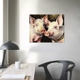 thumbnail image 3 of Nawypu  Baby Pigs Animal Yellow Watercolor Painting Canvas Wall Art, Multi-Color, 3 of 4