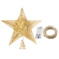 thumbnail image 2 of Adornos de estrella para árbol de Navidad con luces LED de hadas, decoración de Navidad, 2 of 9