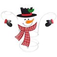 thumbnail image 1 of Decka Christmas Wine Glass Holder Wine Racks Counter top Freestanding Metal, Uniquie Ornament for Home Decor & Kitchen Storage Rack, Bar, Wine Cellar, Shelves, Counter, Cabinet, Pantry (Snowman), 1 of 4