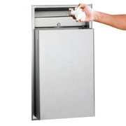 Bobrick ClassicSeries Stainless Steel Recessed Trash Can 12 Gallon