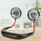 thumbnail image 4 of Ventilador portátil de escritorio doble, mini ventilador de banda para el cuello, ventilador personal, mini ventilador deportivo recargable, confiabilidad excepcional, 4 of 12