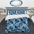 thumbnail image 2 of Designart "Mosaic Elegance In Vintage Blue And White II" Geometric Bedding Covert Set - Modern & Contemporary Bed Set With 1 Sham, 2 of 5