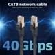 thumbnail image 5 of Cable Ethernet Cat8 SFTP 40Gbps Cat 8 RJ45 Red LAN Cable de conexión chapado en oro, 5 of 9