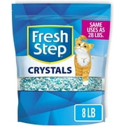 Fresh Step Crystals, Premium Cat Litter, Scented, 16 Pounds (2 Pack of 8 lb Bags)