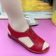 thumbnail image 1 of Sandalias de talla grande para mujer, zapatos cómodos de tacón alto y suela gruesa, calzado de verano, 2022, 1 of 3