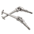 thumbnail image 2 of KLKCMS 2 Pieces Metal RC CVD Driveshaft Hard Steel Replacement Transmission Axle RC Car Argent, 2 of 7