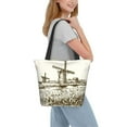 thumbnail image 2 of Sikiie Dutch Windmill Shoulder Bag Casual Hobo Crossbody Tote Bag for Women and Men Large Purse Messenger Bag Travel Work, 2 of 6