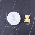 thumbnail image 3 of Precioso molde de silicona de Gel de cristal, herramientas creativas duraderas para hacer Chocolate, molde de fiesta, oso de dibujos animados blanco, bricolaje, 3 of 5