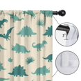 thumbnail image 4 of Blackout Kids Curtains,LightBeige Cartoon Dinosaurs Silhouettes Pattern Childrens Insulated Curtains Set Of 2,Bedroom Essentials,Toddler Room Decor 42"x84", 4 of 5