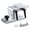 Silver, variant on Adjustable Bench Grinder Tool Rest Sharpening Jig, Aluminum Alloy for 6/8 Inch Grinders