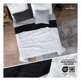 thumbnail image 2 of Edredón Ligero Real Textil + 2 Fundas de Almohada, Juego de Colcha King Size, Color Negro/Blanco, 2 of 7