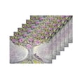 thumbnail image 4 of MKHERT Spring Tree of Life Acrylic Painting Placemats Table Mats for Dining Room Kitchen Table Decoration 12x18 inch,Set of 6, 4 of 4