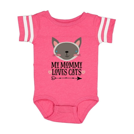 

Inktastic My Mommy Loves Cats Gift Baby Boy or Baby Girl Bodysuit