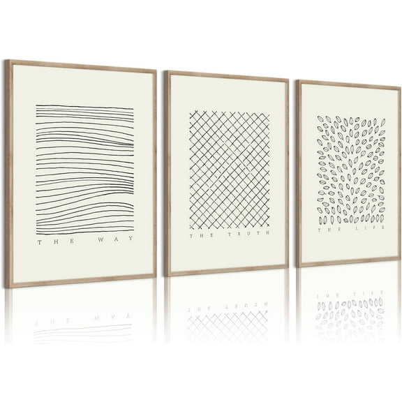 Jesus Leaves the 99 Sheep Wall Art Christian Canvas Poster Jesus and Lamb Wall Decor Religious Pictures Lost Sheep Painting God Christ Painting Artwork for Bedroom Living Room 12x16x3 Inch Unframed