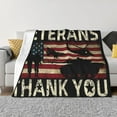 thumbnail image 3 of Veterans Day 50”x40” Blanket Veteran Soft Comfortable Plush Upholstery Home Sofa Bed Multi Size., 3 of 5