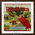 thumbnail image 5 of Art.com Fruit Crate Labels: Rhubarb; Packed and Shipped by Washington Berry Growers Association Art Print, Brown Frame Wall Art, 38" x 38", 5 of 5