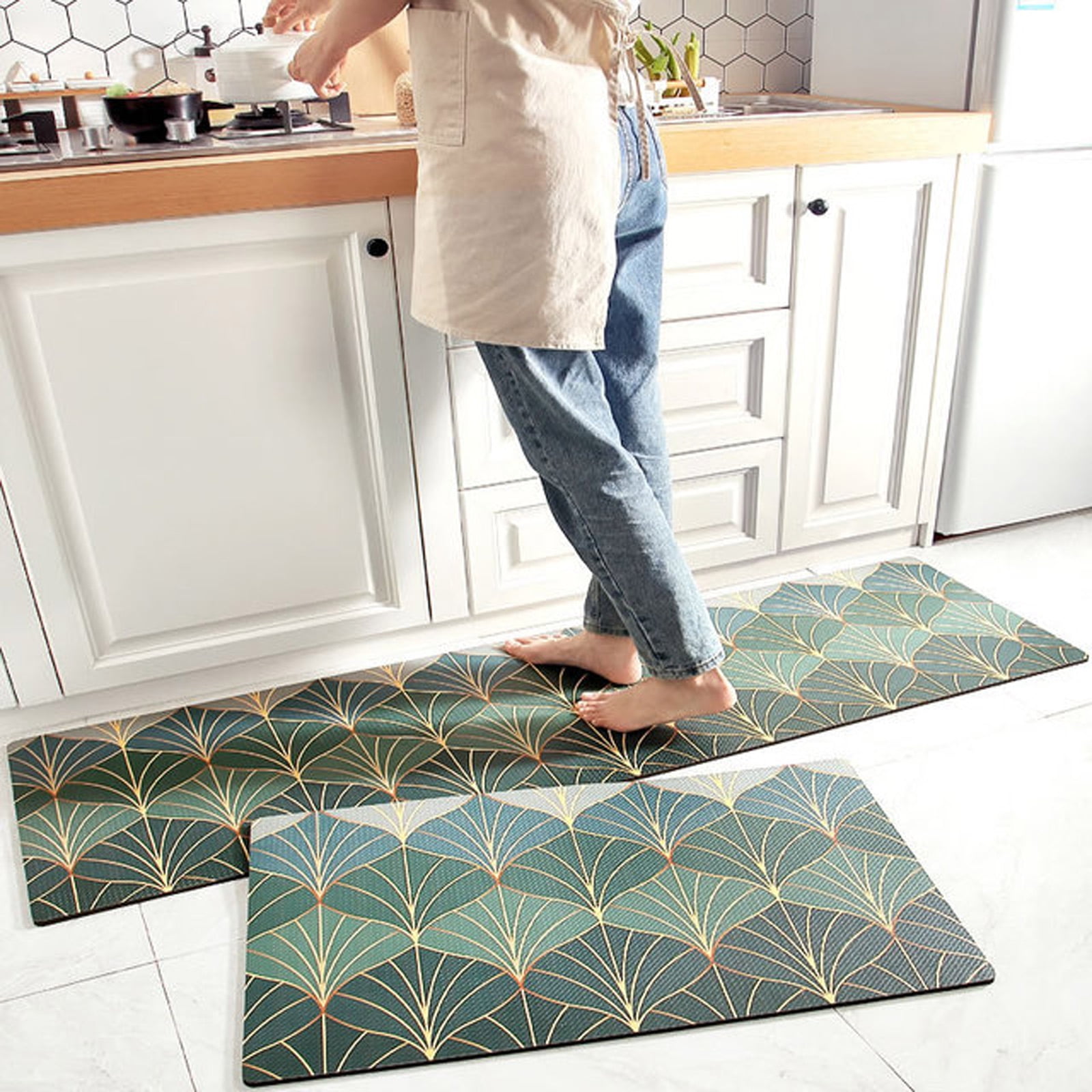 Nuolin Modern PVC long strip kitchen floor mats household