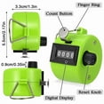 thumbnail image 2 of Hengguang 6 Pack Clicker Counter, Metal Hand Tally Counter Clicker, 4 Digit Mechanical Palm Click Counter for Counting Numbers, Coaching, Sports Events Golf and Row Counter, 2 of 7