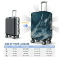 thumbnail image 4 of Kdxio Mysterious Moonlit Mountains Pattern Luggage Cover for Travel,Elastic and Durable,Fits 18-32 Inch,Anti-Scratch Suitcase Protector-No luggage included, 4 of 5