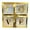 Gold, variant on 4 Surprise Transparent Boxes Clearance! Balloon Box Transparent Wide Application Plastic Square Clear Diy Letter Box Decor