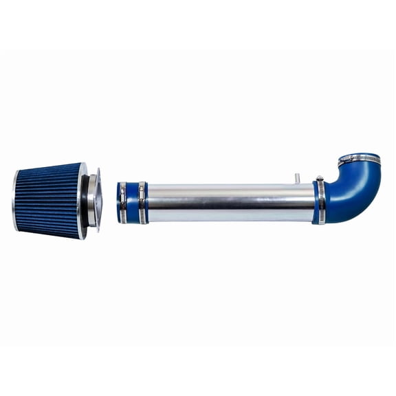 Rtunes Racing Short Ram Air Intake Kit Filter Combo Compatible For 88-95 4Runner / Pick Up / T100 2.4L (Blue)