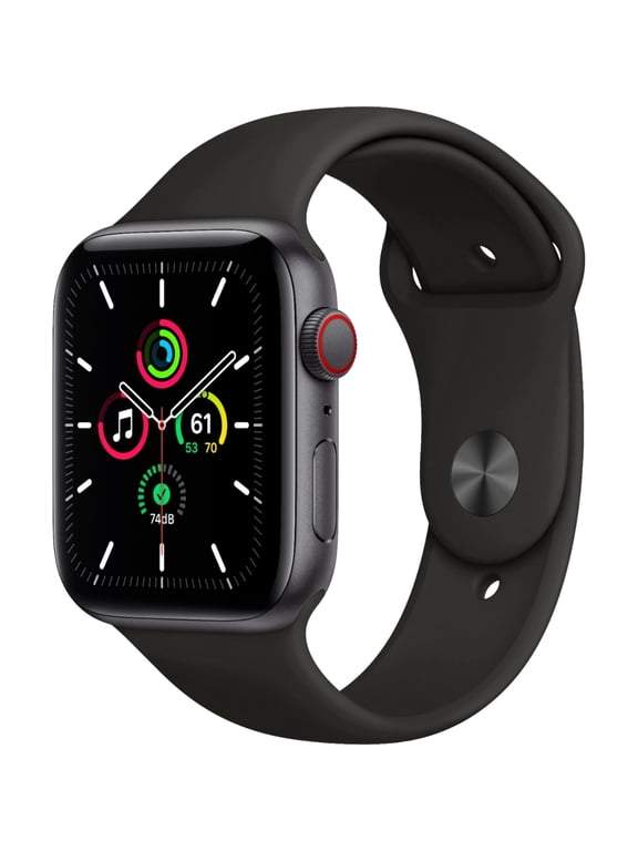 Restored Apple Watch SE (2nd Gen) (GPS + Cellular, 40mm) Midnight Aluminum Case with Midnight Sport Band - M/L