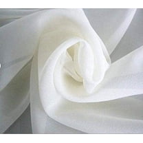 60" Wide (5ft Wide) x 60 Yards Roll - Sheer Chiffon Fabric - Perfect for Draping Panels and Masking for Weddings & Events (Ivory)